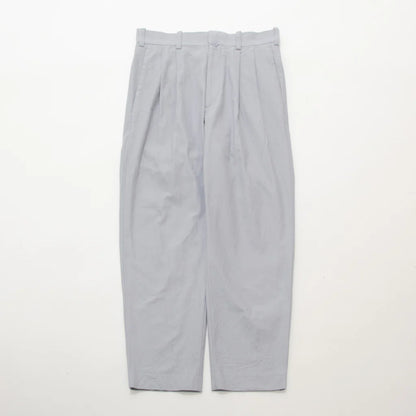 YAECA Chino Cloth Trousers Two Tuck Straight