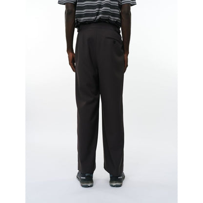 marka Recycled Polyester Non-Mulesed Wool Gabardine Two Tuck Military Trousers