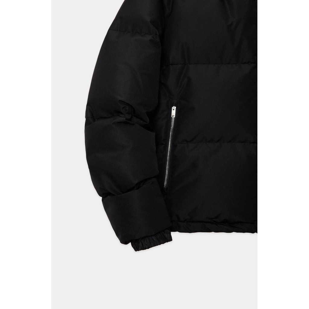 MARKAWARE SILK SHORT DOWN JACKET