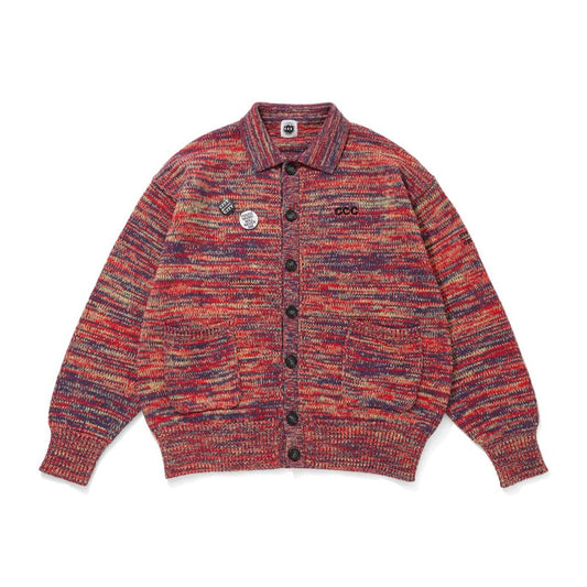 CITY COUNTRY CITY MIX KNIT CARDIGAN WITH BADGE_JAZZ