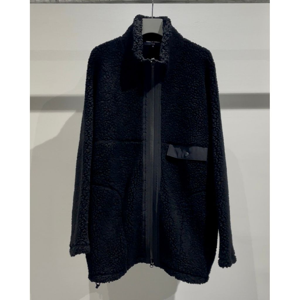 COMME des GARCONS HOMME コットンウールボア ブルゾン（BLACK）