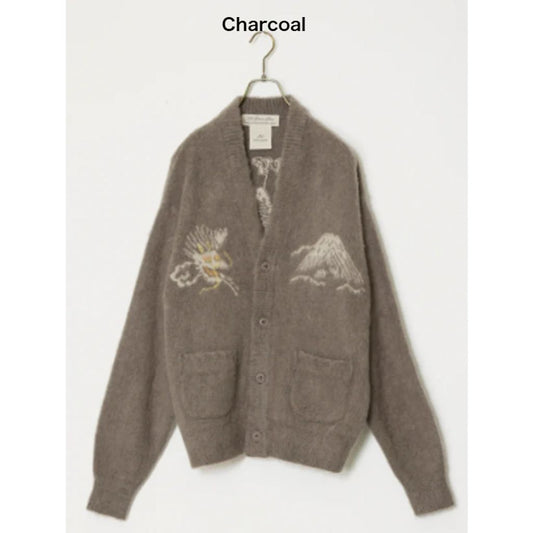 REMI RELIEF 起毛ニットカーデ(スカ柄)