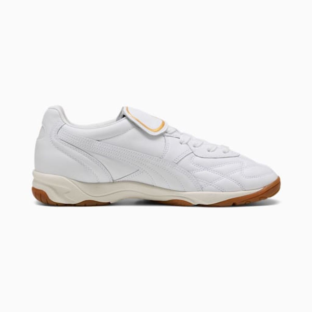 PUMA メンズ キング インドア スニーカー(PUMA White-Frosted Ivory)