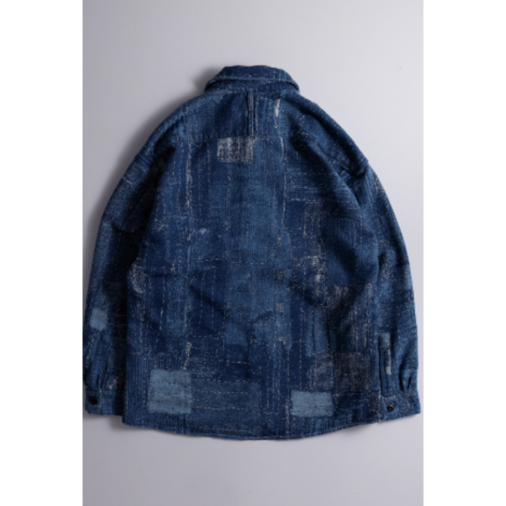 FDMTL FA26SH41JU BORO JACQUARD SHIRT JACKET 3YR WASH
