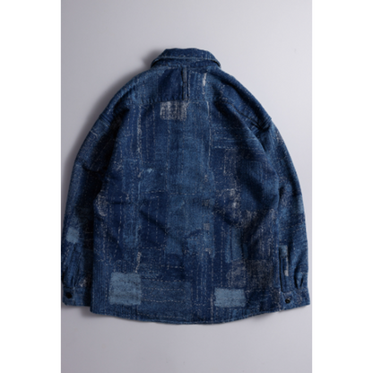 FDMTL FA26SH41JU BORO JACQUARD SHIRT JACKET 3YR WASH