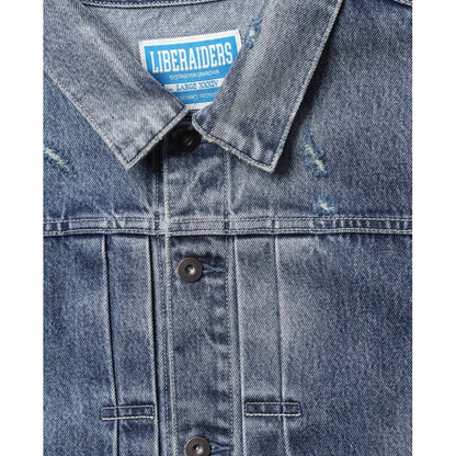 Liberaiders DAMAGED DENIM TRUCKER JACKET