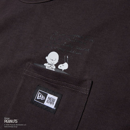 NEW ERA 半袖 ウォッシュド コットン ポケット Tシャツ Vintage PEANUTS ピーナッツ スミクロ