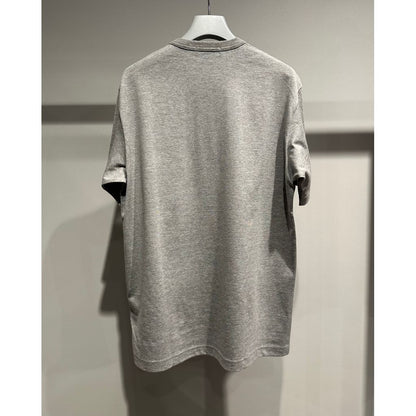 COMME des GARCONS HOMME COTTON PLAIN LOGO T-SHIRTS（GRAY）