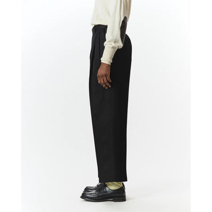 MARKAWARE Organic Wool Survival Cloth/Double Pleated Semi Easy Trousers