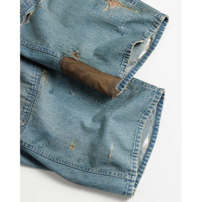 ANACHRONORM REMAKED DOUBLEKNEE DENIM PAINTER PANTS INDIGO (REMAKE)