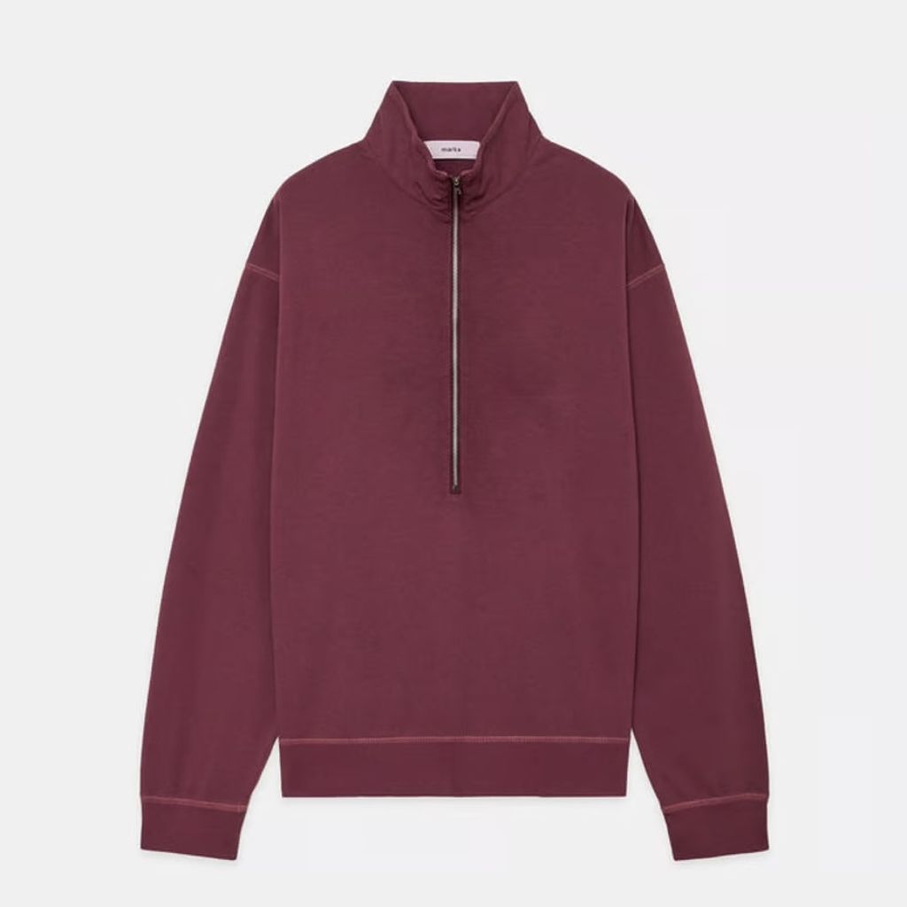 marka ORGANIC COTTON INREY HALF ZIP