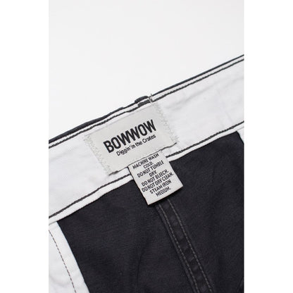 BOWWOW BLACK WORK TROUSERS AGED