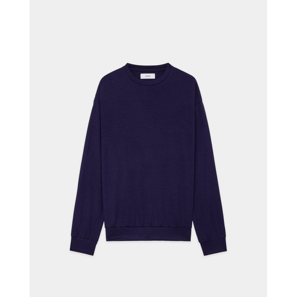 marka 2/72 Wool Single Jersey Washable Crew Neck