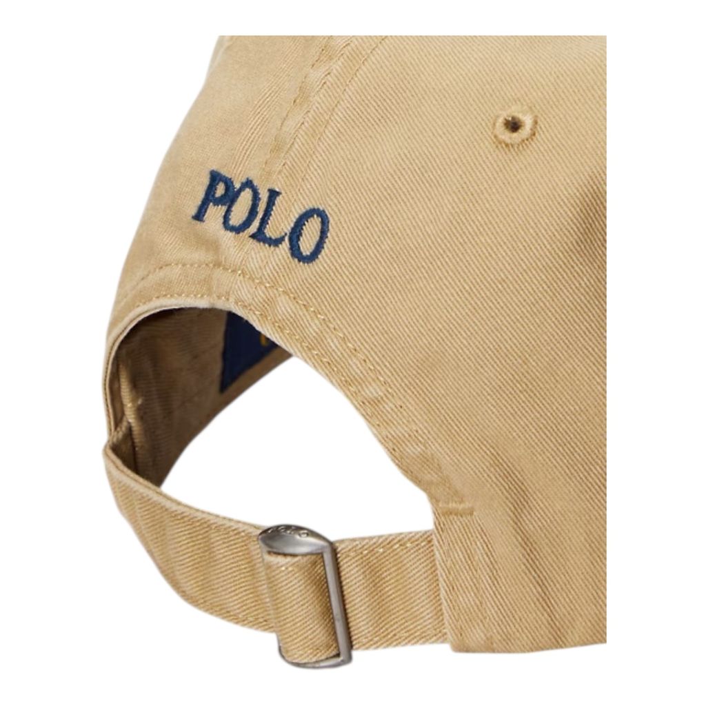 POLO RALPH LAUREN コットン チノ ベースボール キャップ（カフェ タン/ニューポート ネイビー）