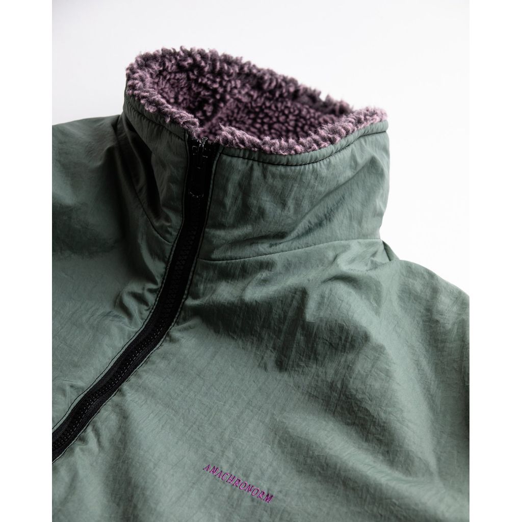 ANACHRONORM REVERSIBLE BOA JACKET PURPLE