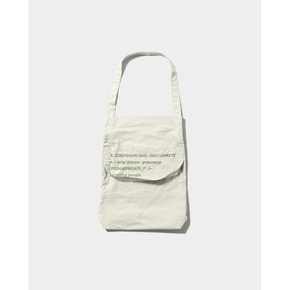 beautiful people  alphabet embroidery flap bag