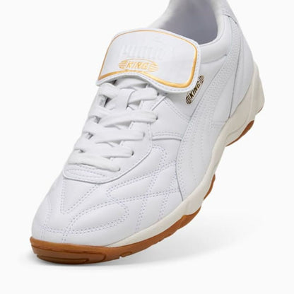 PUMA メンズ キング インドア スニーカー(PUMA White-Frosted Ivory)