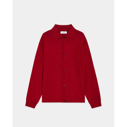 marka  Super 100s Washable Wool Jersey / Shirt Cardigan