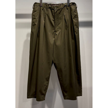 Y's for men T/C TWILL PANTS WITH 12-TUCKS（KAHKI）