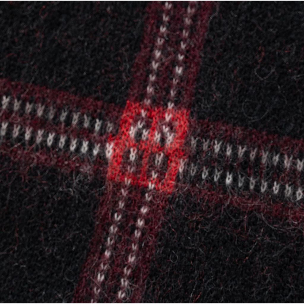 RATS MOHAIR CHECK CARDIGAN