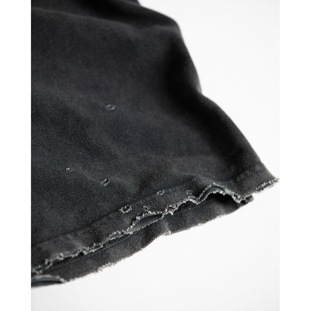 ANACHRONORM MOSS STITCH DAMAGED POCKET S/S T-S