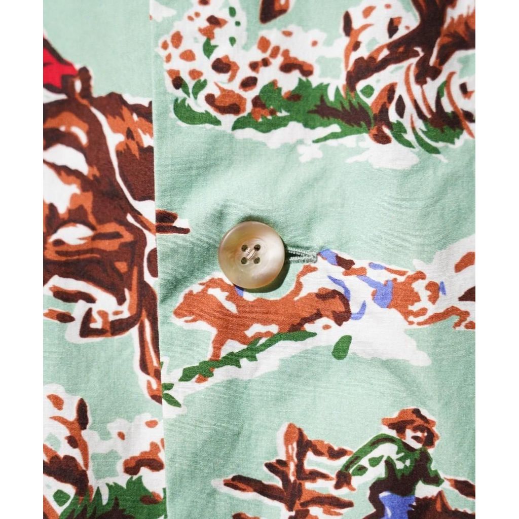 TOWNCRAFT  PRINTED PAJAMA JACKET