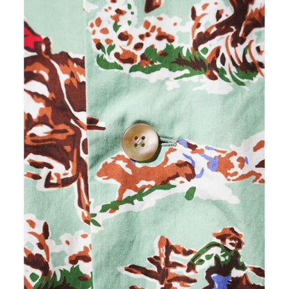 TOWNCRAFT  PRINTED PAJAMA JACKET