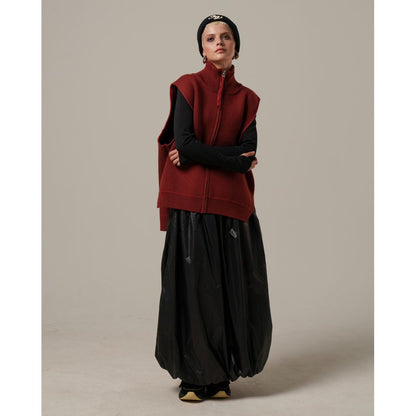 AMBERGLEAM Fringe knit Vest