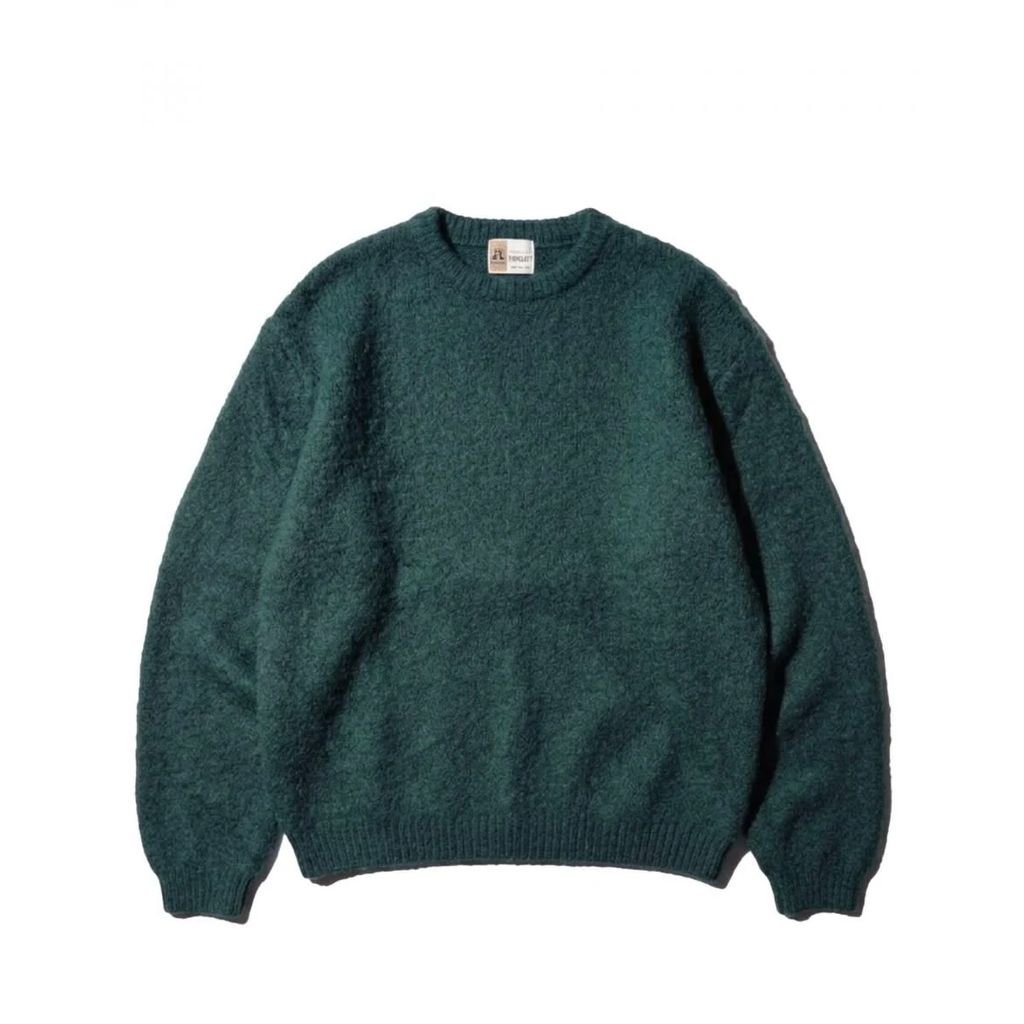 TOWNCRAFT MOHAIR SHAGGY CREW SWEATER