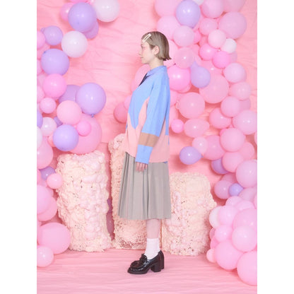 THOMAS MAGPIE logo knit cardigan