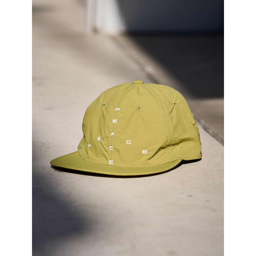 GARBAGE INDUSTRIES SOFT BRIM 6 PANEL CAP(BIG PEACE)