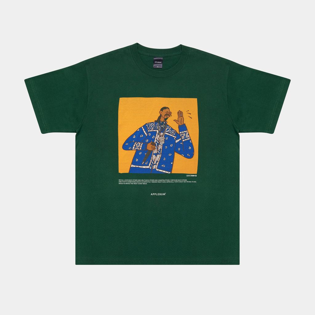 APPLEBUM "DOGGFATHER" T-SHIRT 6.2OZ [GREEN] / JU2421101