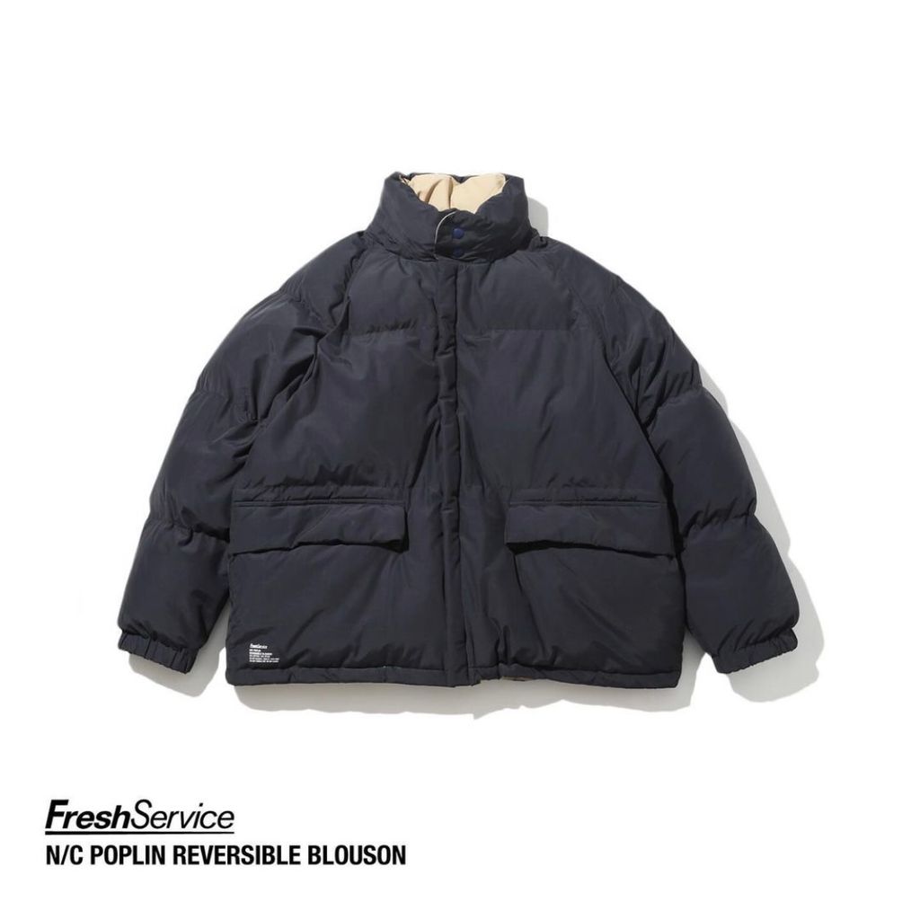 FreshService "N/C POPLIN REVERSIBLE BLOUSON" MIDNIGHT × TAN