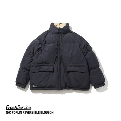 FreshService "N/C POPLIN REVERSIBLE BLOUSON" MIDNIGHT × TAN