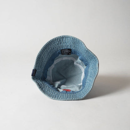 APPLEBUM “APPLE LOGO" DENIM BUCKET HAT [L.BLUE]