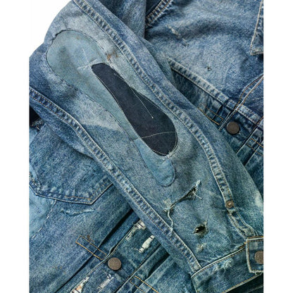 ANACHRONORM  REMAKED DOUBLE POCKET DENIM JACKET INDIGO