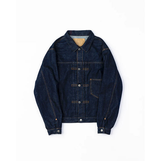 ANACHRONORM CONTEXT-005 FRONT TUCK DENIM JACKET(ONE WASH)