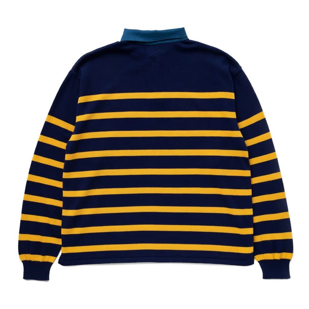 BEDWIN & THE HEARTBREAKERS L/S KNITTED RUGGER SHIRT "ANTON"