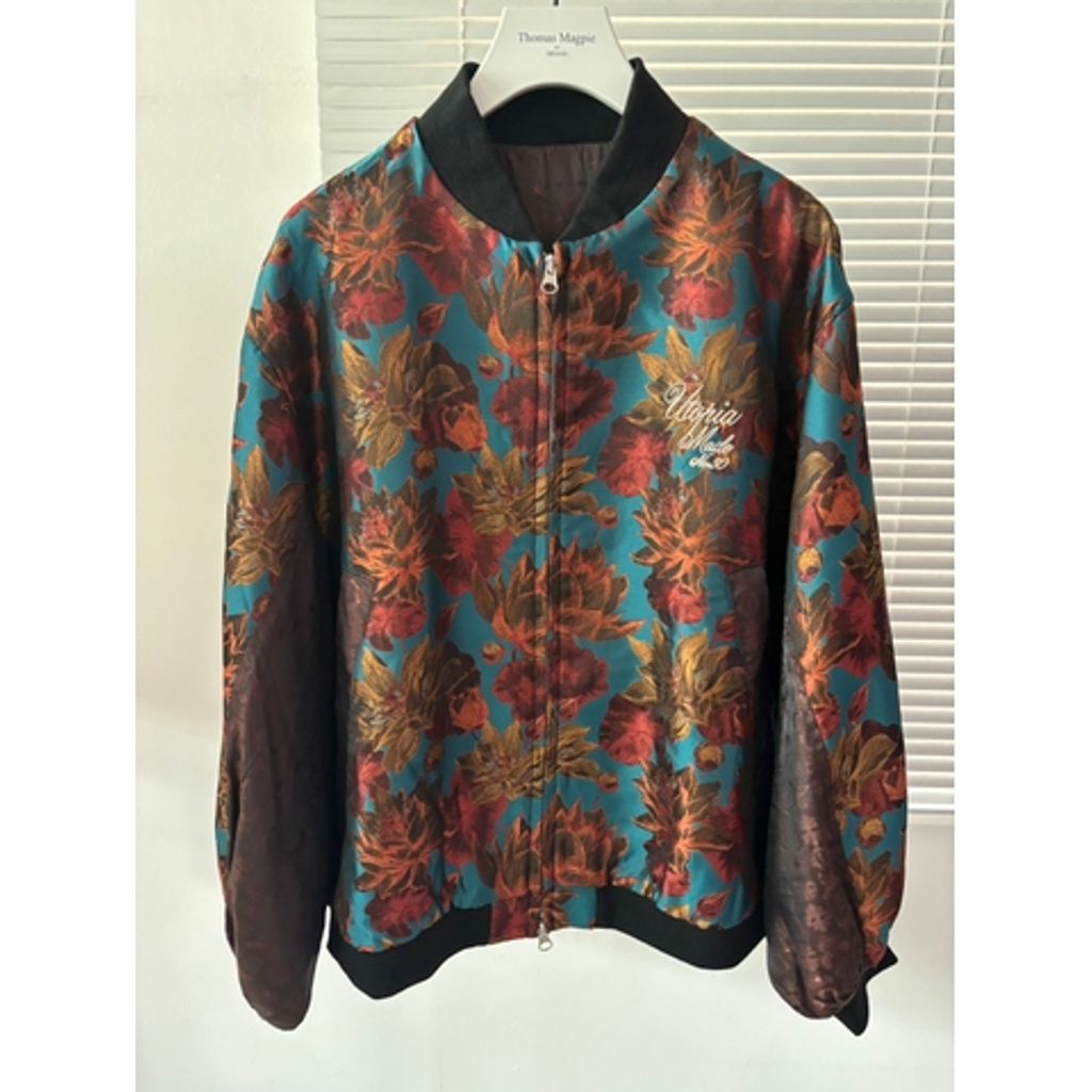 THOMAS MAGPIE flower Jacquard blouson