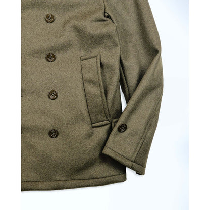 ANDFAMILYS Feather Wool Pea Coat