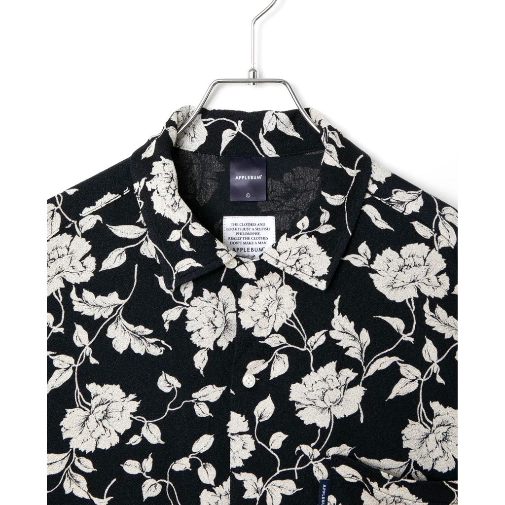 APPLEBUM CHIRIMEN KNIT ALOHA SHIRT (OVERSIZED)