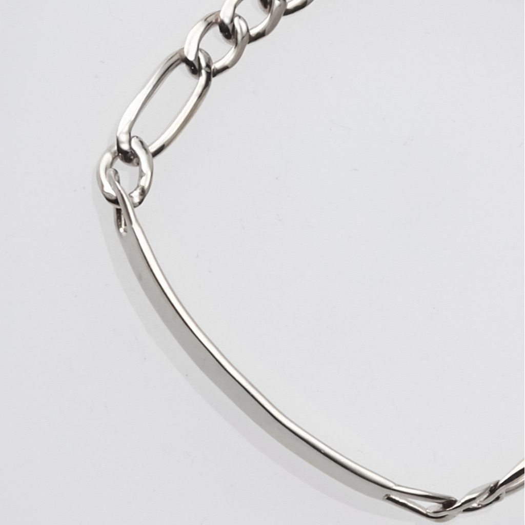 XOLO JEWELRY  ID Figaro Link Bracelet 6mm-17cm