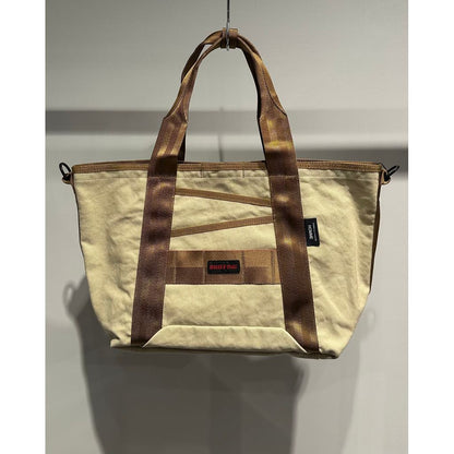 COMME des GARCONS HOMME 「BRIEFING」W-NAME COTTON CANVAS BAG（BEIGE）