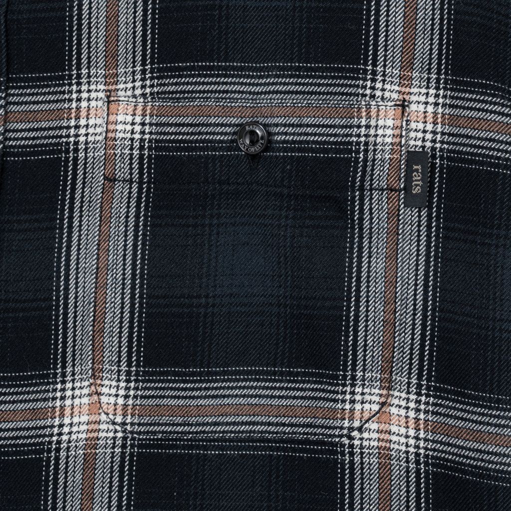 RATS COTTON RAYON CHECK SHIRT