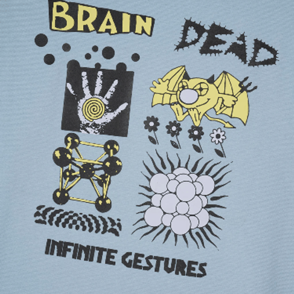 BRAIN DEAD INFINITE GESTURES T-SHIRT - SLATE