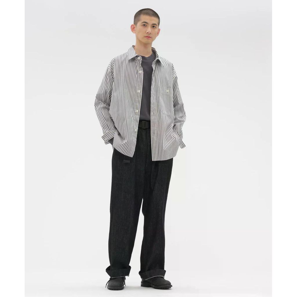 MHL. CANTON LIGHT DENIM TROUSERS