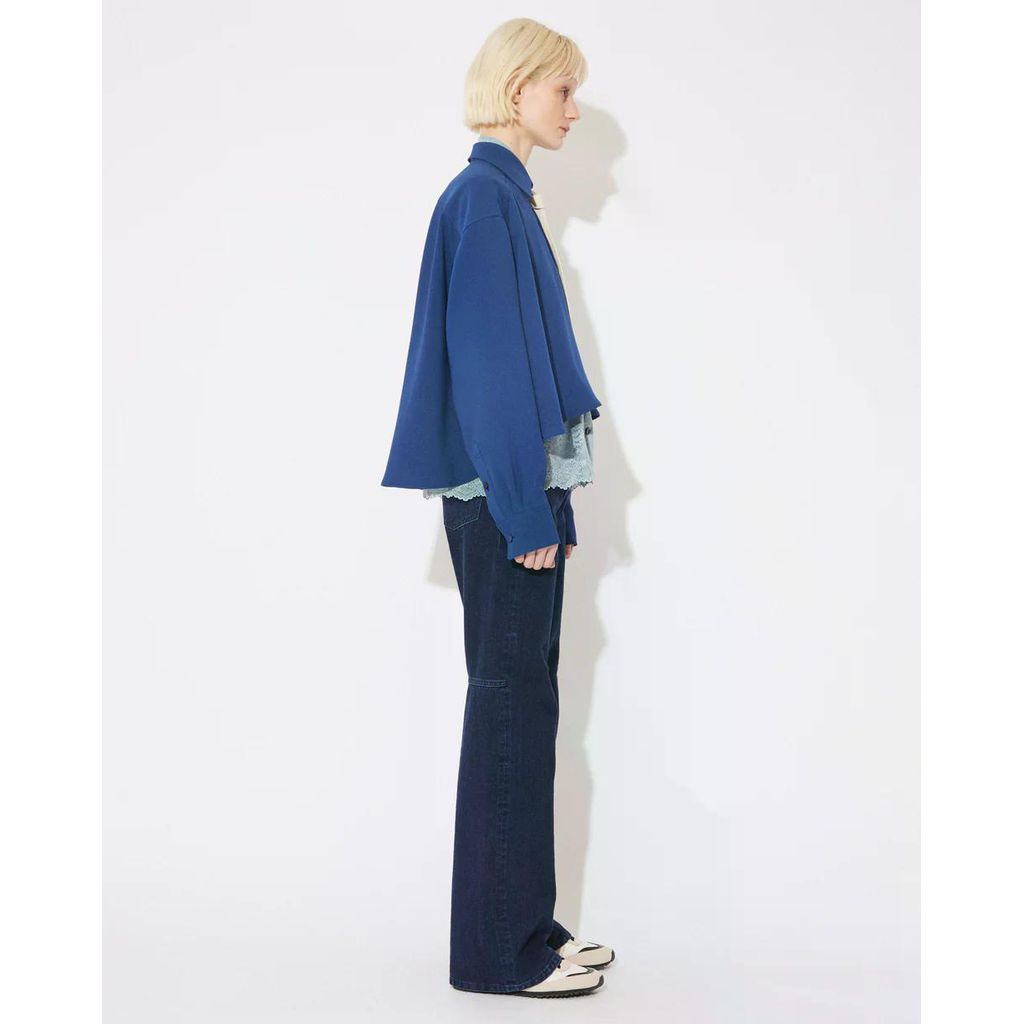 beautiful people triacetate double cloth tailcoat shirt