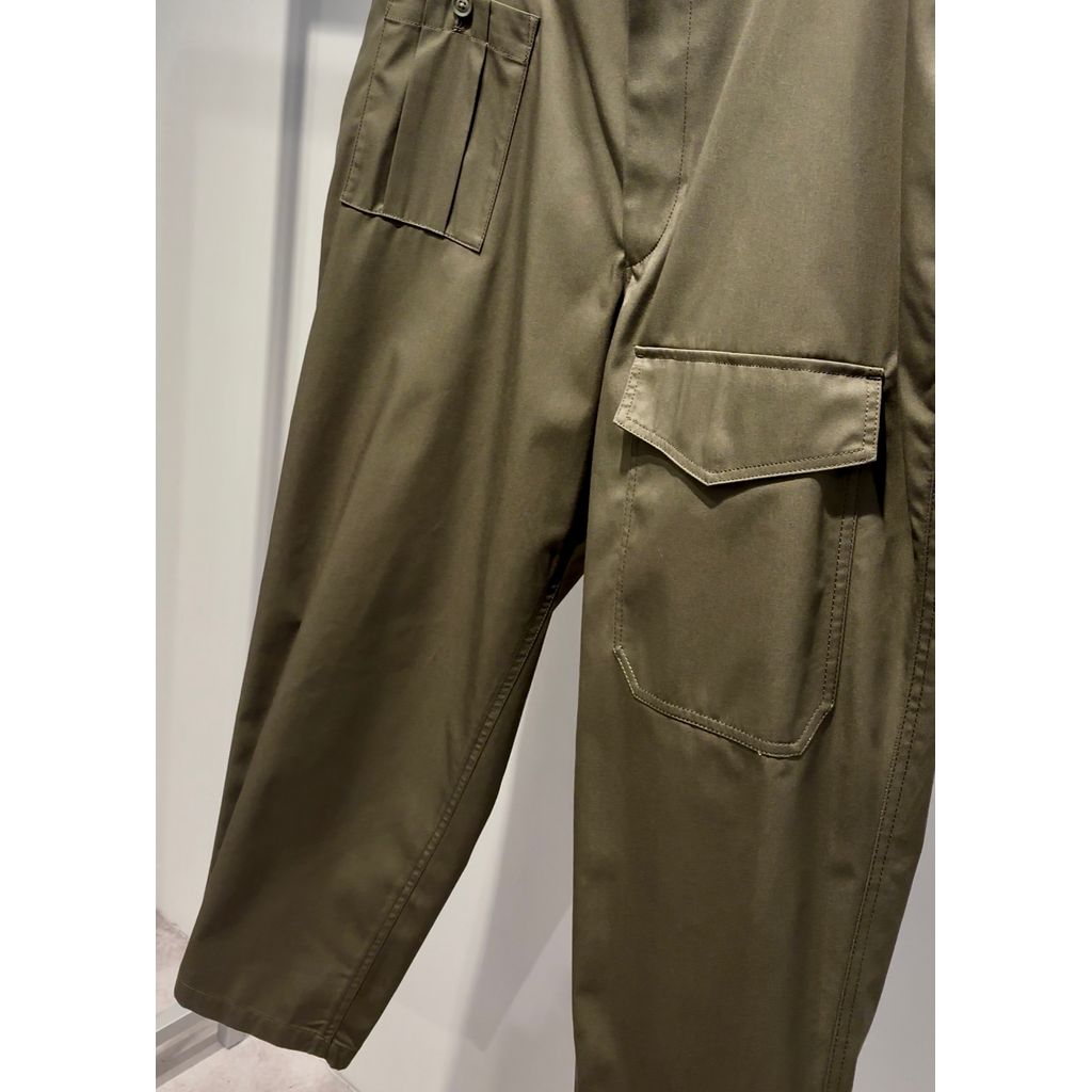 Y's for men T/C TWILL PANTS WITH SIDE SEAM TUCK（KAHKI）
