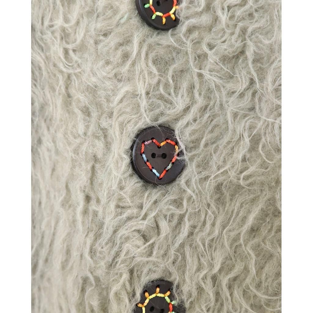 AMBERGLEAM Monster Knit Cardigan – MAROON WEBSTORE