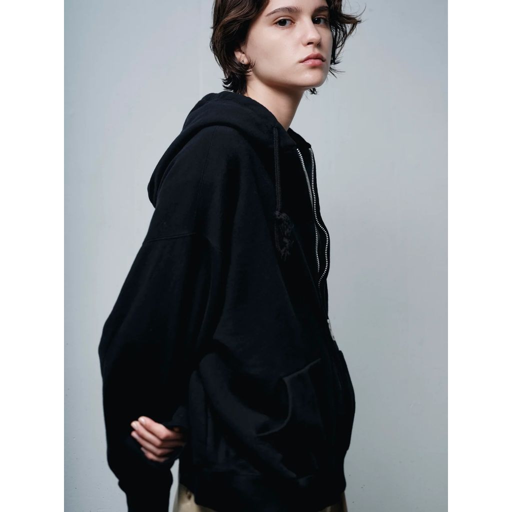 FOUNDOUR COTTON FRENCH TERRY ZIP UP HOODIE